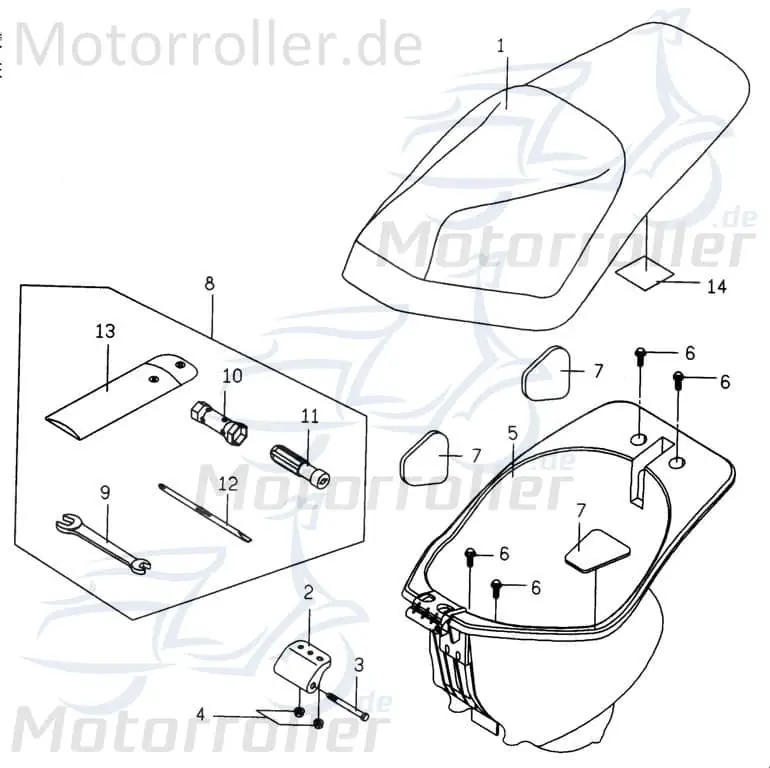 Sonderaktion Staufach komplett Stauraum PGO P2681001000