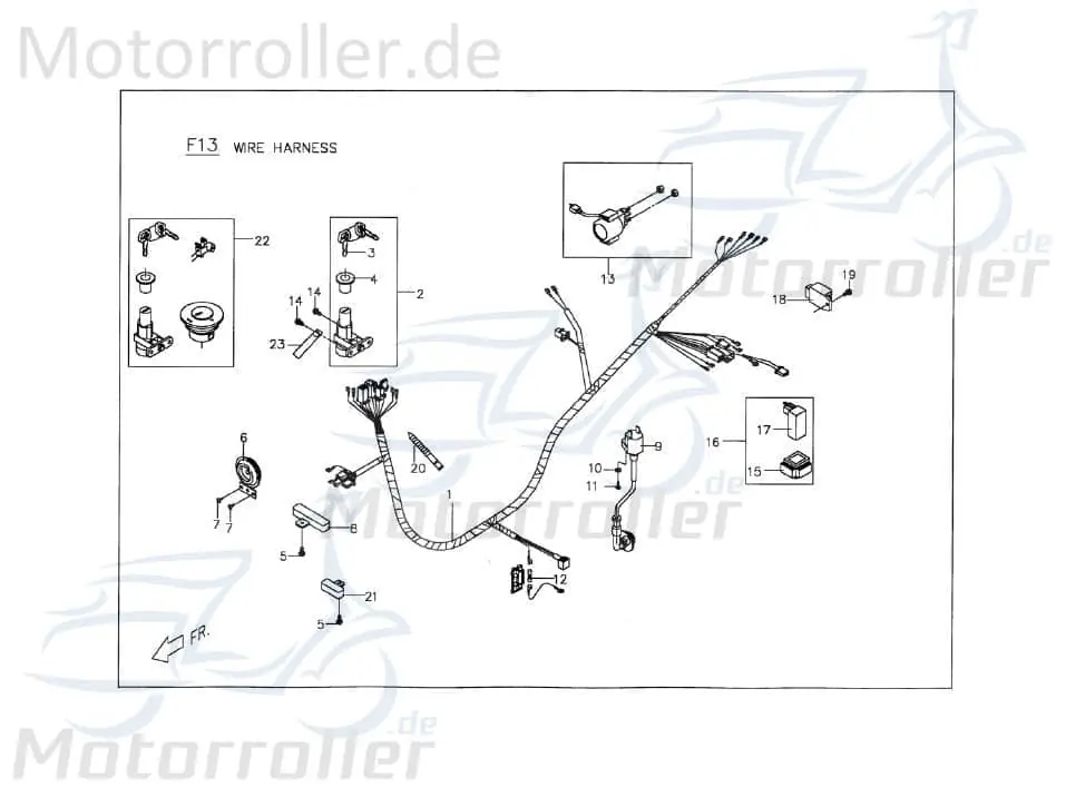 Preisknaller PGO Schlosssatz ohne EEC SYSTEM Big Max 50 Roller 50ccm 2Takt Tankverschluss Tank-Verschluss Tank-Deckel Schloss-Set Zünd-Schloss