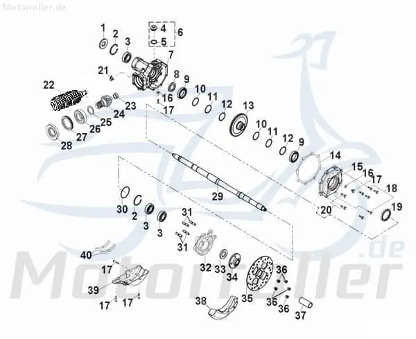 Online Kaufen Aeon Crossland 300 Distanzbuchse 300ccm 4Takt 4281055E-000. 28x34x101mm Hülse Distanzhülse Distanzring Distanz-Hülse Passhülse Quad ATV
