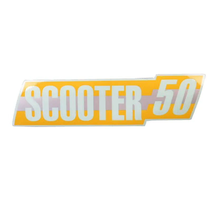 Emblem Scooter 50 gelb-silber Heckverkleidung 75652 Solange Der Vorrat Reicht
