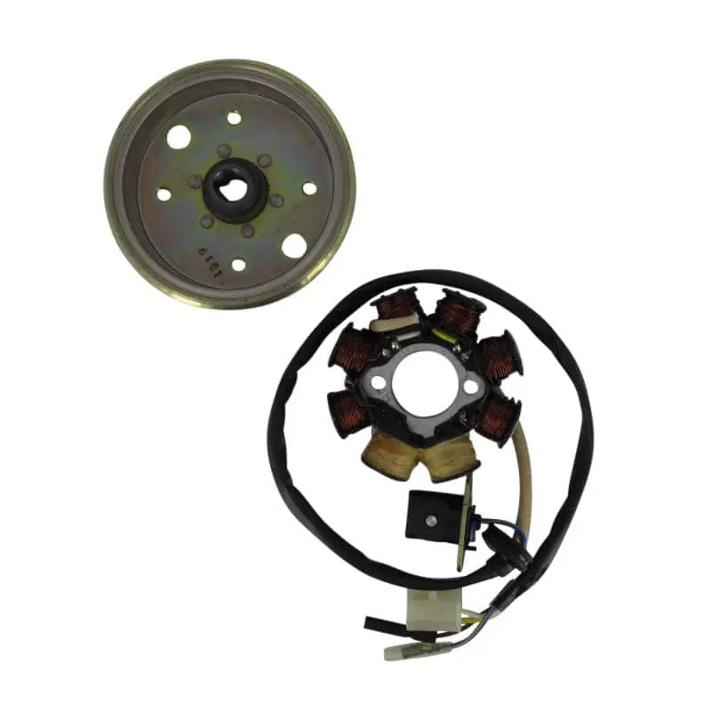Lichtmaschine 50ccm 4Takt Rex Off Limit Ankerplatte 86200 Stator Anker-Platte Stromerzeuger Strom-Generator Licht-Maschine Zündplatte Kracherpreis