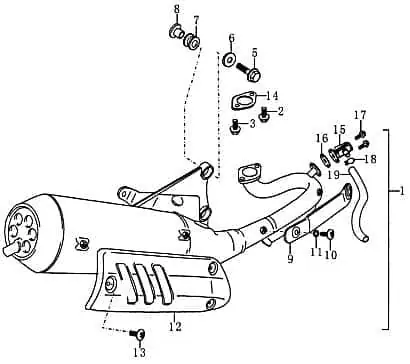 Top-Seller Clip Rex RS125 QM125T 10D Schelle Klemmschelle Scooter 87179 Klammer Befestigungsschelle Halteklammer Schraubschelle Halteclip RS250