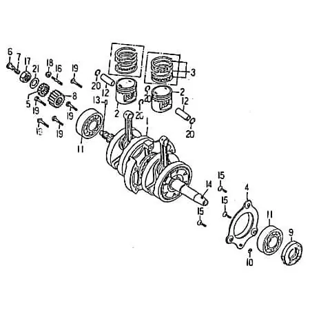 Kurbelwelle Rex Quad 150 Kolbenantriebswelle Crankshaft 90110 Motorwelle Kurbel-Welle Motor-Welle 233ccm-4Takt ATV Quad 250 Offroad Direkt Vom Hersteller