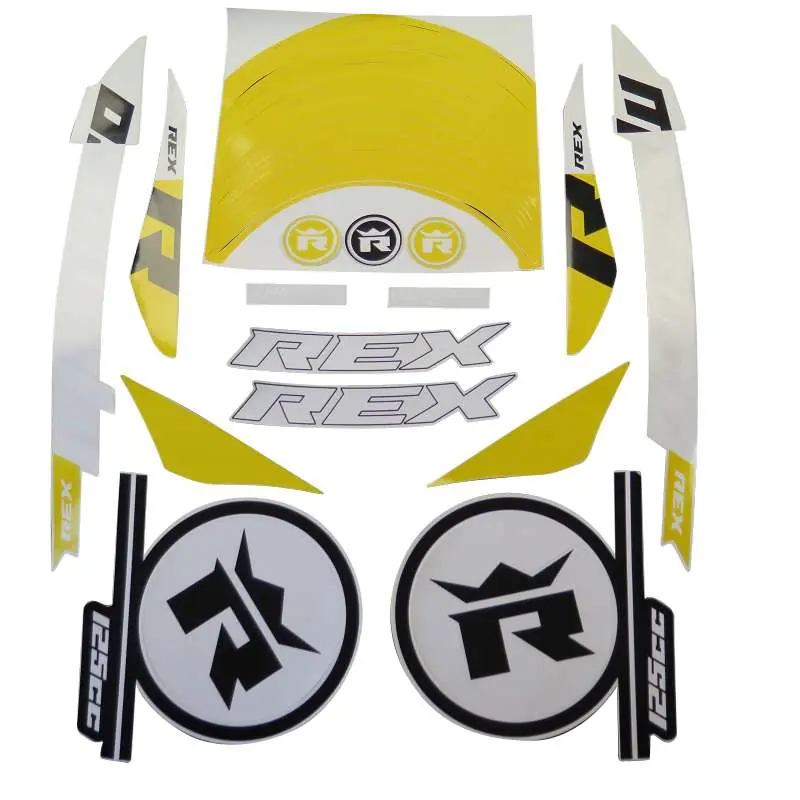 Knallerangebot Rex Monaco 125 Dekorsatz Aufkleber 125ccm 4Takt 706330 Sticker Aufkleber-Set Deko-Set Aufklebersatz Dekoraufkleber Kit Scooter Jonway
