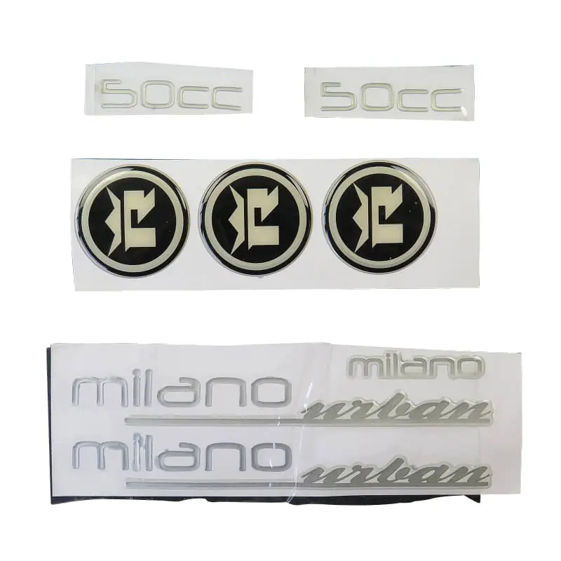 Abverkauf Rex Milano 50 Dekorsatz Aufkleber Sticker 50ccm 4Takt 706671 Aufkleber-Set Deko-Set Aufklebersatz Dekoraufkleber Kit Scooter Jonway