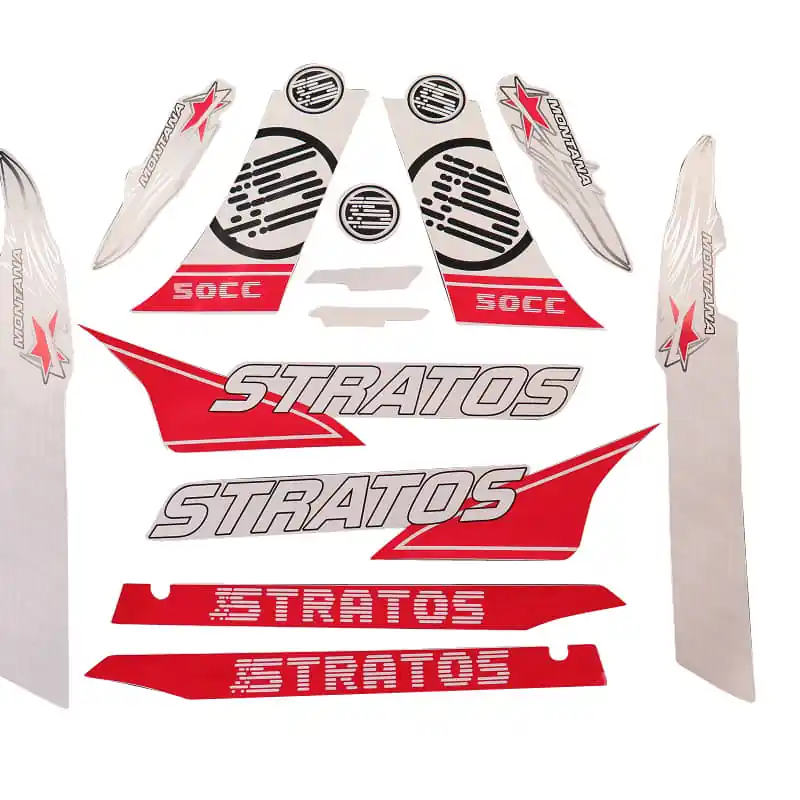 Zertifiziert Rex Stratos Montana Dekorsatz Aufkleber 50ccm 2Takt 706765 Sticker Aufkleber-Set Deko-Set Aufklebersatz Dekoraufkleber Kit Scooter