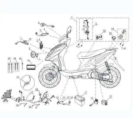 Neu Zündspule Kreidler Vabene 50 Zündung Zündmodul Scooter 730419 Zündkabel Kerzenstecker Zünd-Kabel Zünd-Spule Kerzen-Stecker Zünd-Modul