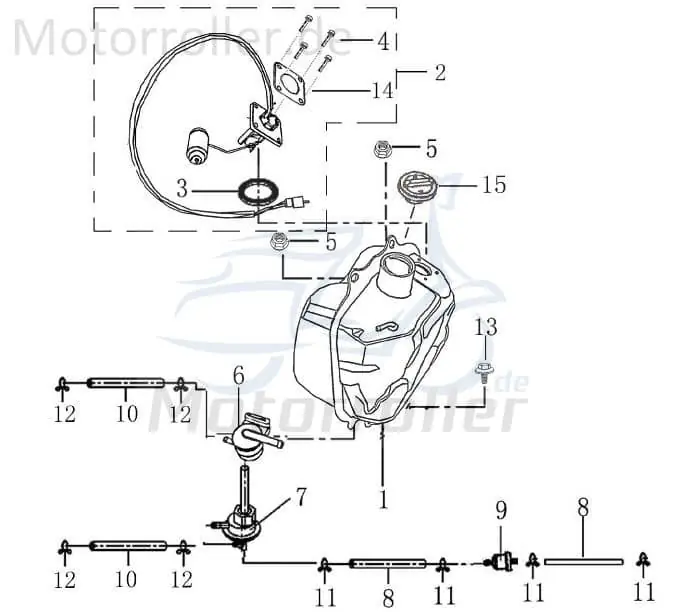 Ausverkauf Bundschraube M5x16mm Rex RS460 Maschinenschraube 50ccm 4Takt Flanschschraube Flansch-Schraube Maschinen-Schraube Bund-Schraube Scooter