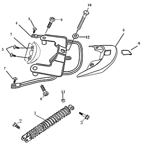 Nur Für Kurze Zeit Schraube M8x45mm Innensechskant Jonway Insignio 250 DD 9021108045-5 Innensechskantschraube Maschinenschraube 50ccm-4Takt