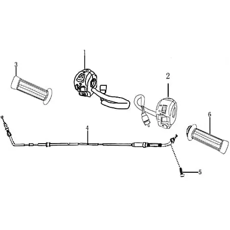 Jetzt Kaufen Rex Monaco 125 Gasarmatur Gasgriff Roller 50ccm 4Takt 705334 Drehgriff Lenkergriff Lenker-Griffe Gasdrehgriff Gasgriffhülse Gas-Griff