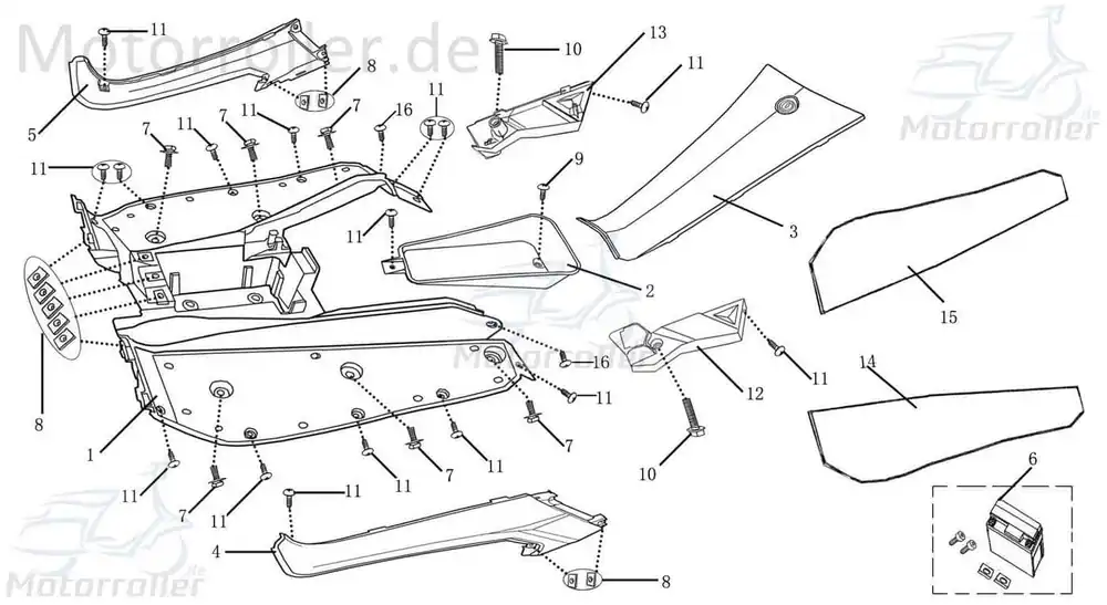 Top-Angebot Staufach für Bordwerkzeug Stauraum AGM-MOTORS 1010905-2