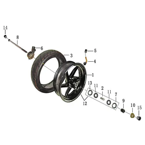 Letzte Chance Vorderradfelge AGM-MOTORS 1040901-1