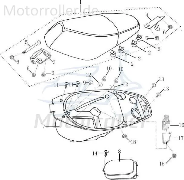 Sonderangebot Helmfach Staufach Stauraum AGM-MOTORS 1010808-2