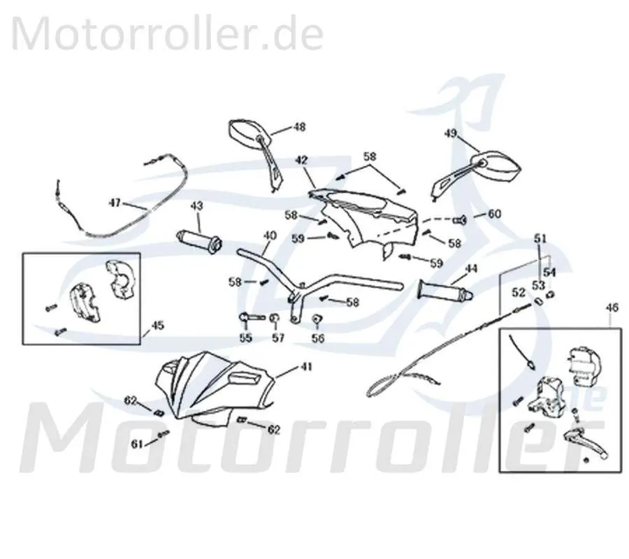 ZNEN Tachometerverkleidung PP schwarz ZNEN 53205-F22-9000 Lenkerverkleidung Armaturenverkleidung Instrumentenverkleidung 50ccm-2Takt Neue Kollektion
