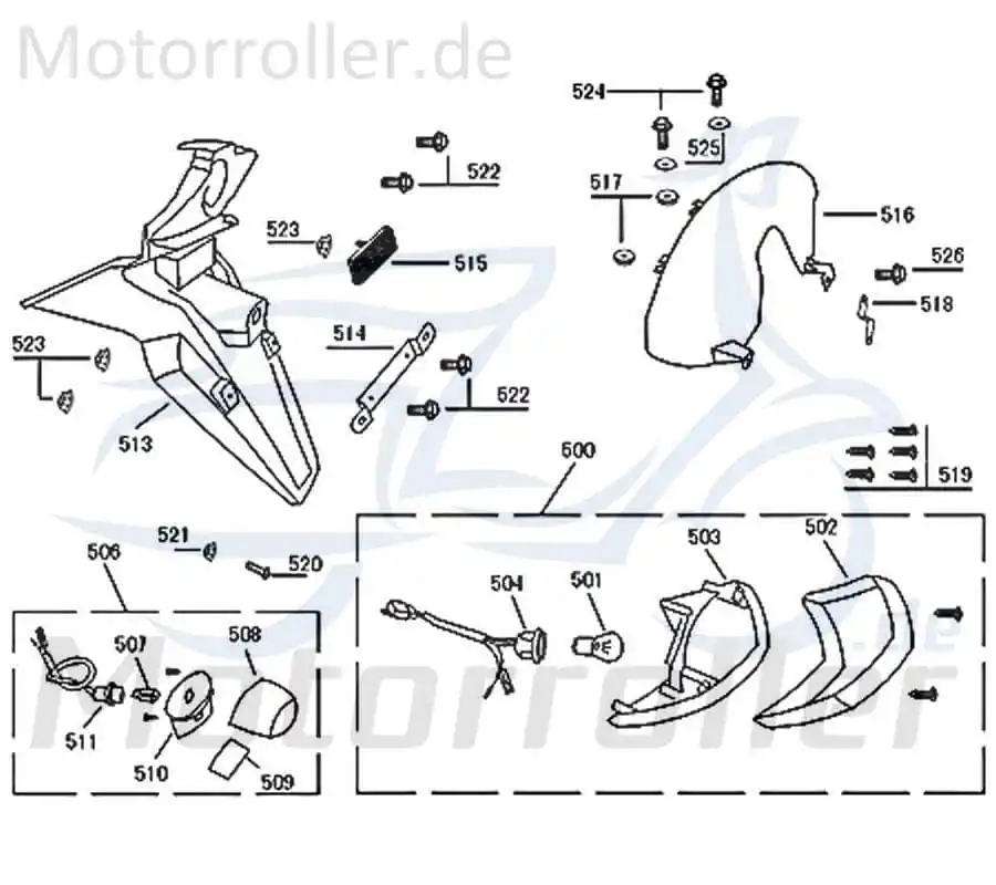 Schnäppchen Jonway Florett 2.0 50 City Abdeckung Hinterrad 50ccm 2Takt 740985 Kappe Deckel Schutz Verkleidung Platte Cover Blende Schutzhaube