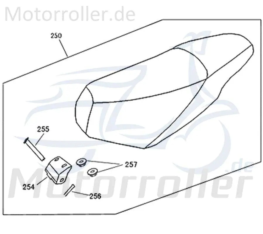 Kreidler Florett 2.0 2.1 Sitzbankscharnier 740980 Neue Ware