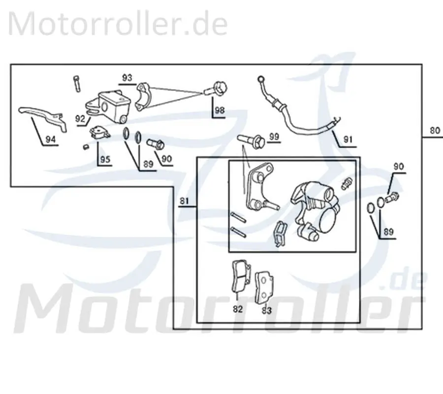 ZNEN Verbindungsschraube Bremsschlauch ZNEN 90145-B08-9000 50ccm-2Takt Scooter Florett 2.0 50 City Kreidler Florett 50 City Moped Neu Im Sortiment