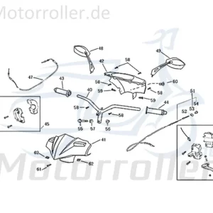Bremszug Kreidler Florett 2.0 2.1 RS 50 741051 Bowdenzug Seilzug Bautenzug Bremsseil Bremskabel Bremsseilzug Preis Gesenkt