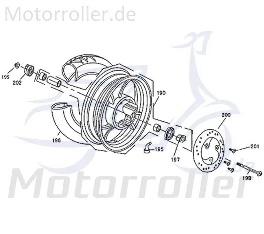 Kreidler Florett 2.0 2.1 RS 50 Vorderradfelge komplett 741052 Vorderrad Felge vorne Scooter Roller Original Ersatzteil Zertifiziert