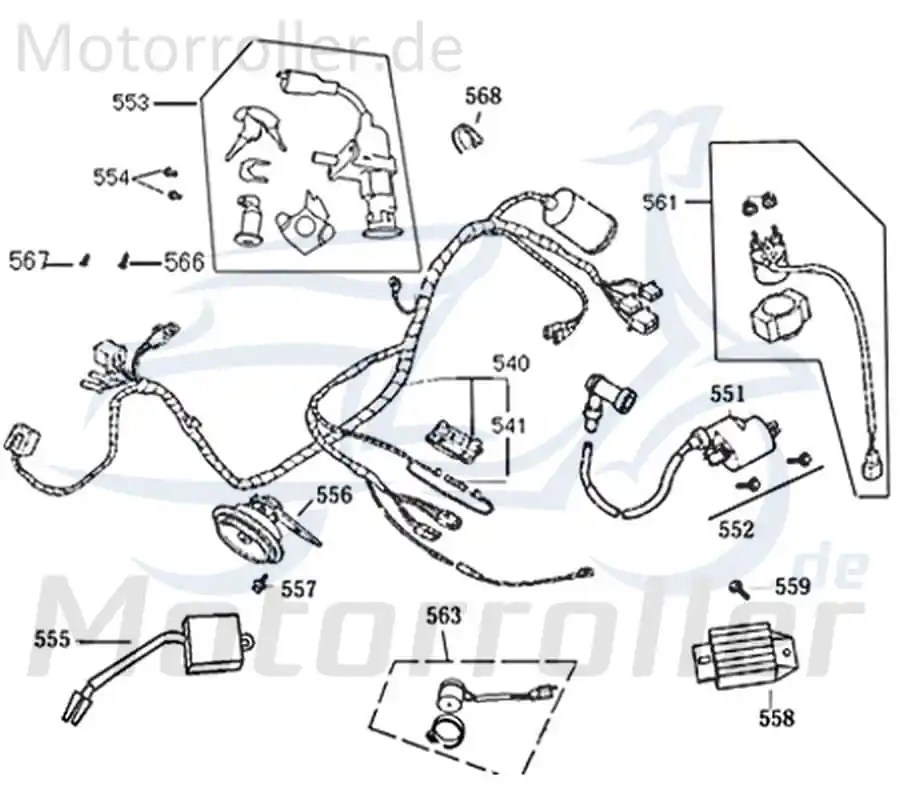 Gleichrichter / Regler Jonway Florett 2.0 50 City 741043 Spannungsregler Laderegler Stromregler Lade-Regler Spannungs-Regler Scooter Markenprodukt