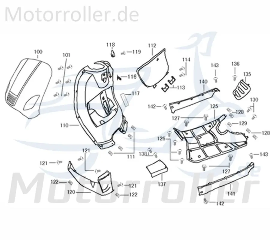 Must-Have Kreidler Flory 50 125 Classic Staufachklappe schwarz 741098 Deckel Abdeckung Cover Staufach Handschuhfach Original Ersatzteil