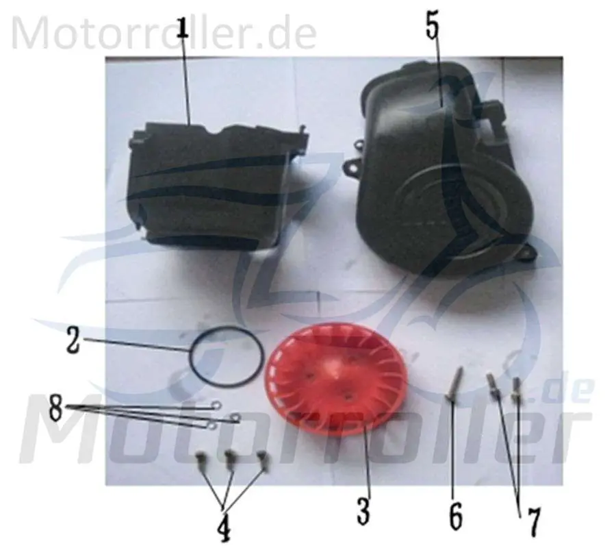 ZNEN Florett 2.0 50 City Zylinderverkleidung 50ccm 2Takt 19630-EQ5B-9000 Zylinder-Abdeckung Zylinderhaube Kühlhaube Zylinderdeckel Sale