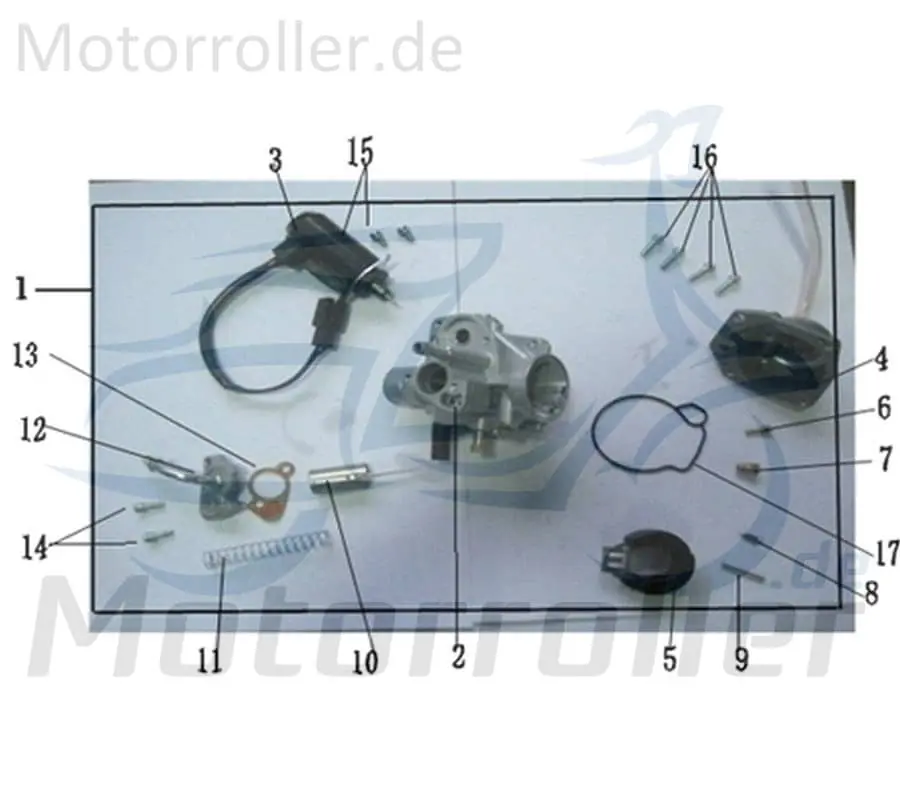 Nadelventil Schwimmernadel 50ccm 2Takt Jonway Scooter 741171 Regulierventil Schwimmernadelventil Einstellventil Vergaserventil Moped Knallerangebot