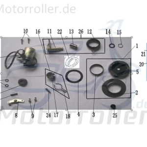 Abverkauf Kreidler Galactica 3.0 50 RS LC Starterkupplung 741214 Anlasserkupplung Anlasserfreilauf Scooter Florett 2.1 RS 50