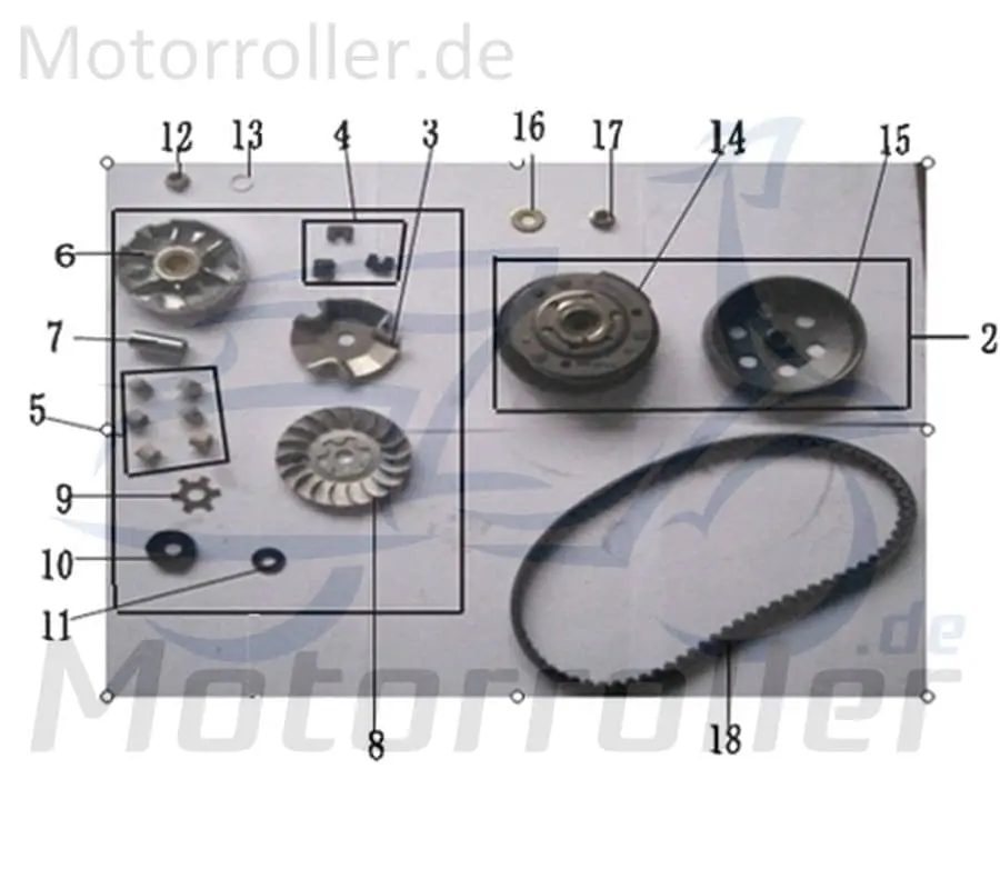 Top-Angebot ZNEN Florett 2.0 50 City Riemenscheibe 50ccm 2Takt 22102-EQ5B-9000 Keilriemenscheibe Luftrad Flügelrad Lüfterrad Lauf-Rad Jonway