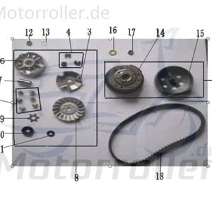 Expressversand Kreidler Galactica 3.0 50 LC RS Freie Antriebsscheibe 741239 Reglergehäuse Variomatik Vario Florett 2.0 2.1 RS Scooter Ersatzteil