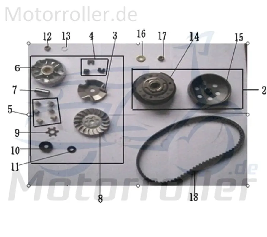 Top-Seller ZNEN Florett 2.0 50 City Kickstarterabtriebsrad 50ccm 2Takt 22104-EQ5B-9000 REX Kickstarterantrieb Minarelli liegend Mokick