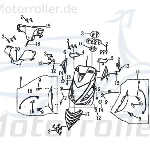 Ausverkauf Jonway Jigger 50 Schraube 4.2x10mm Roller 50ccm 4Takt 706129 Kreuzschlitzschraube Kreuzschraube Blech-Schraube Treibschraube Scooter
