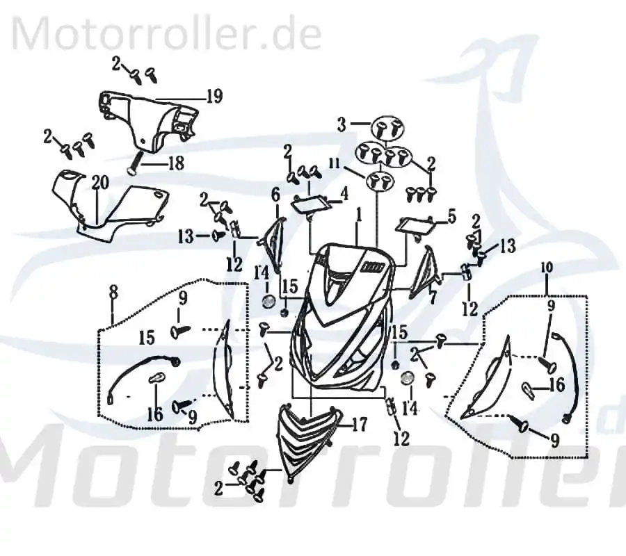Ausverkauf Jonway Jigger 50 Schraube 4.2x10mm Roller 50ccm 4Takt 706129 Kreuzschlitzschraube Kreuzschraube Blech-Schraube Treibschraube Scooter