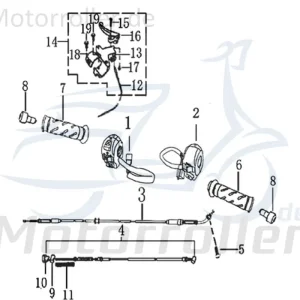 Bundschraube M5x12mm Rex Maschinenschraube 706135 Flanschschraube Flansch-Schraube Maschinen-Schraube Bund-Schraube 125ccm-4Takt Geprüft