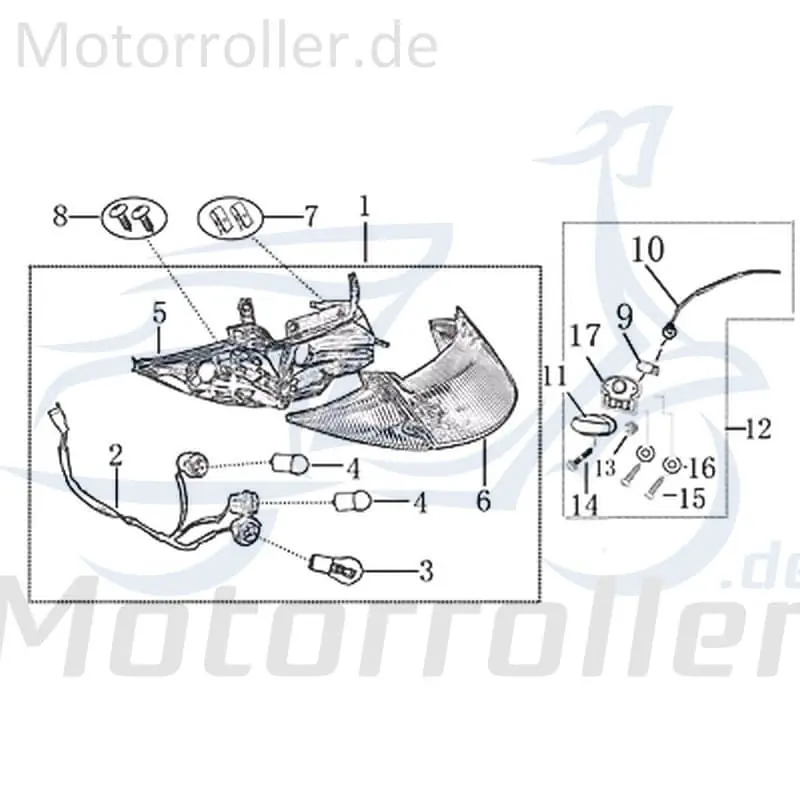 Beliebt Rex INSIGNIO 125 DD Schraube M5x16mm 50ccm 4Takt 706136 Bundschraube Maschinenschraube Flanschschraube Flansch-Schraube Bund-Schraube