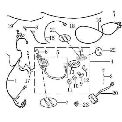 Jonway Insignio 250 DD Lichtmaschine 250ccm 4Takt 705167 Stator Ankerplatte Anker-Platte Stromerzeuger Strom-Generator Licht-Maschine Günstig
