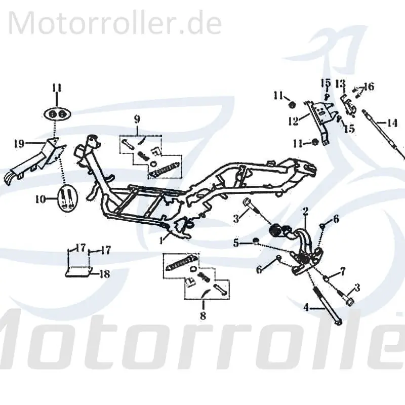 Super-Preis Rex Hiker 2.0 125 DD Buchse 11x18x55mm 125ccm 4Takt 706165 verchromt Hülse Distanzhülse Lagerbuchse Distanz-Hülse Distanzbuchse Scooter