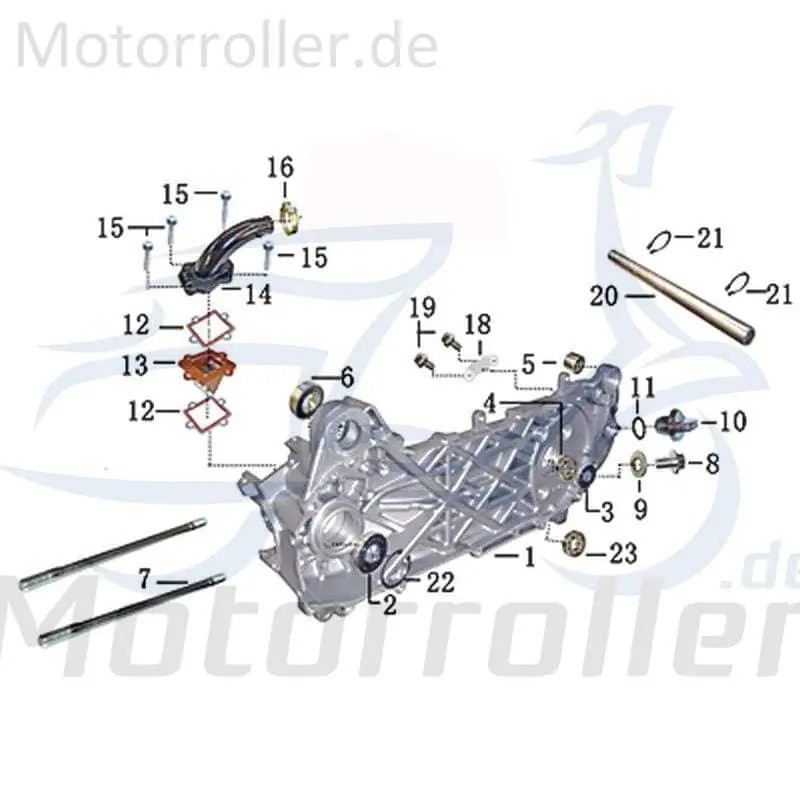 Kreidler Florett RS 50 DD Motor Antrieb 50ccm 2Takt 706861 Vergaserhauptdüse 62.5 schwarzer Deckel Engine Motor-System komplett Moped Preiswert