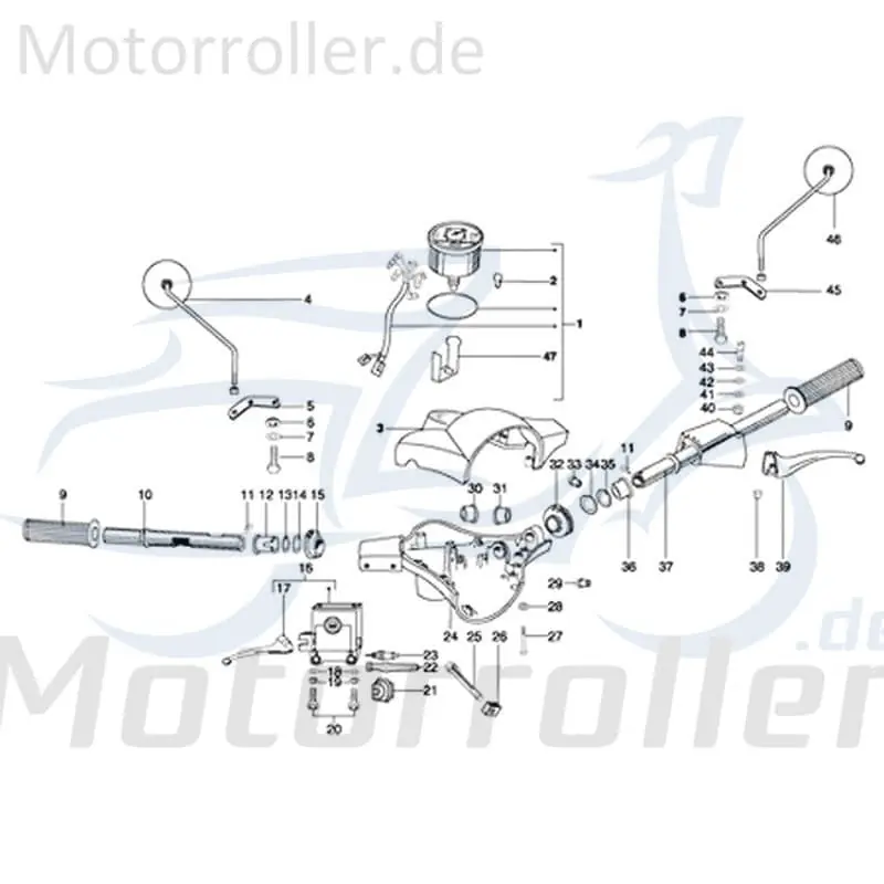 Lenkerverkleidung oben unlackiert 720159 Saisonangebot