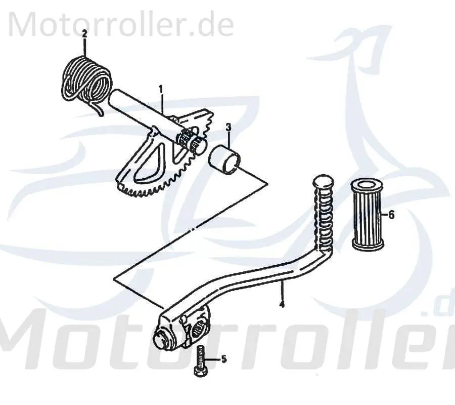 Angebot Rex RS250 Kickstarterpedal Roller Scooter 50ccm 2Takt 87896 Kickstarterhebel Kickstarter-Hebel Kickstarter-Pedal Kickstarterarm Jonway