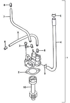 Rex RS250 Ölpumpe Öl-Pumpe Oil-Pump 50ccm 2Takt 87500 Oil-Pumpe Oilpumpe 50ccm-2Takt Scooter Jonway RMC-G 50 Ersatzteil Service Neuheit