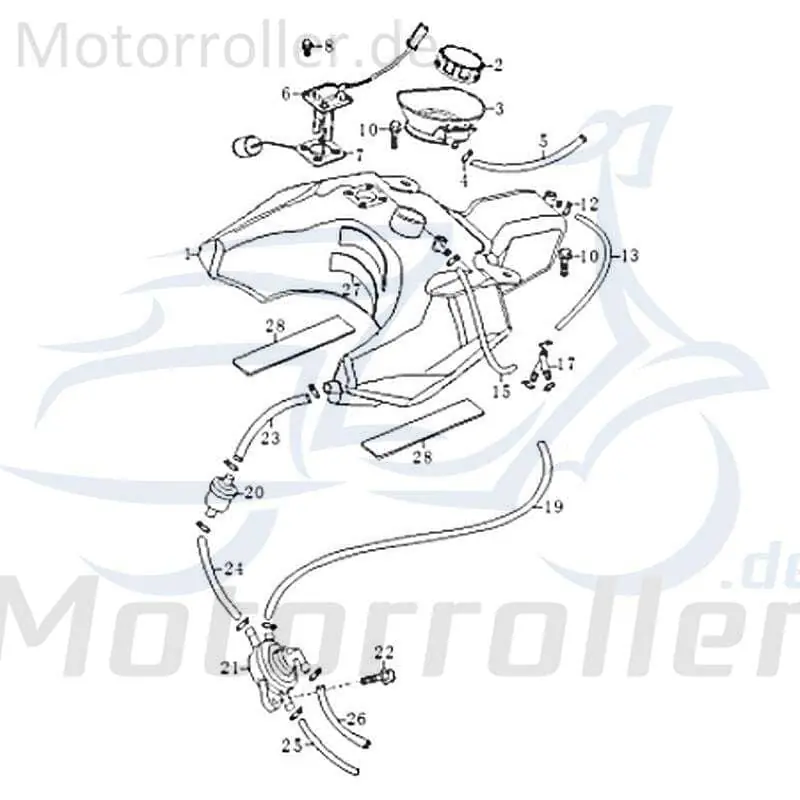 Preis Gesenkt Schlauch 50ccm 2Takt Jonway RMC-G 50 Leitung Zuleitung 83538 Gummischlauch Plastikschlauch Ableitung 50ccm-2Takt Scooter Kreidler Moped