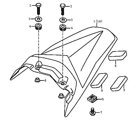 Echt Unterlegscheibe 6mm Distanzhalter Rahmen Motorrad 89025