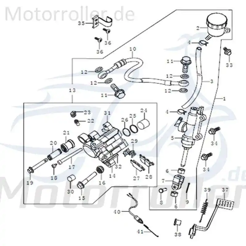 Bremssattel Bremszange Bremsvorrichung hinten 91372 Sale
