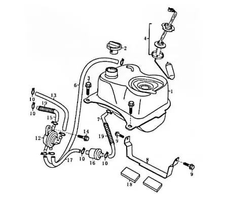 Benzinschlauch Kraftstoffleitung 87172 Top-Preis