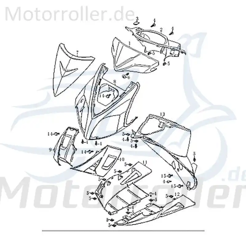 Letzte Chance Jonway RMC-G 50 Dekor Aufkleber Sticker 50ccm 2Takt 83772 Deko-Sticker Deko-Aufkleber 50ccm-2Takt Scooter Kreidler Ersatzteil Service
