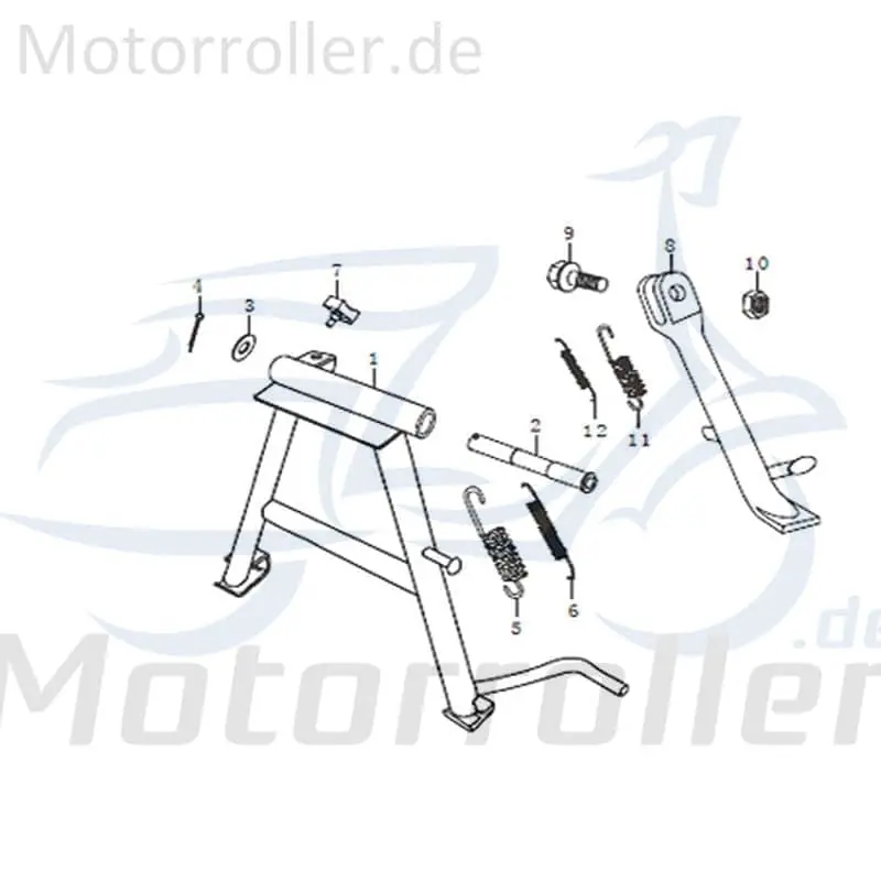 Seitenständer 91385 für 125ccm 4Takt Solange Der Vorrat Reicht