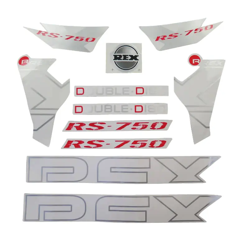 Dekorsatz REX RS750 XL "Fun" FZG = silber/schwarz 12203 Sonderaktion