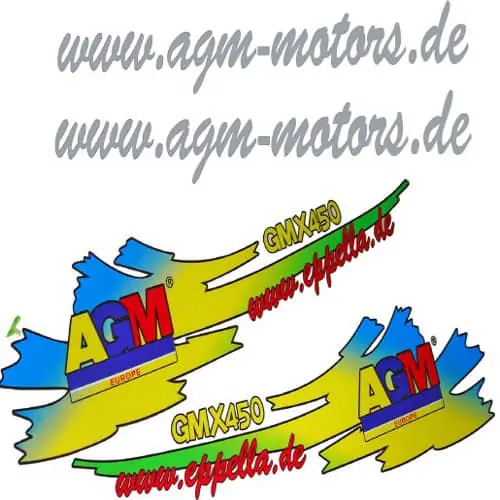 AGM GMX 450 Deko-Set Deko Aufkleber Roller Jonway 50ccm 4Takt 139QMB JSD50QT-13 50cc 4T 139QMA Sticker Aufkleber-Set Online Kaufen