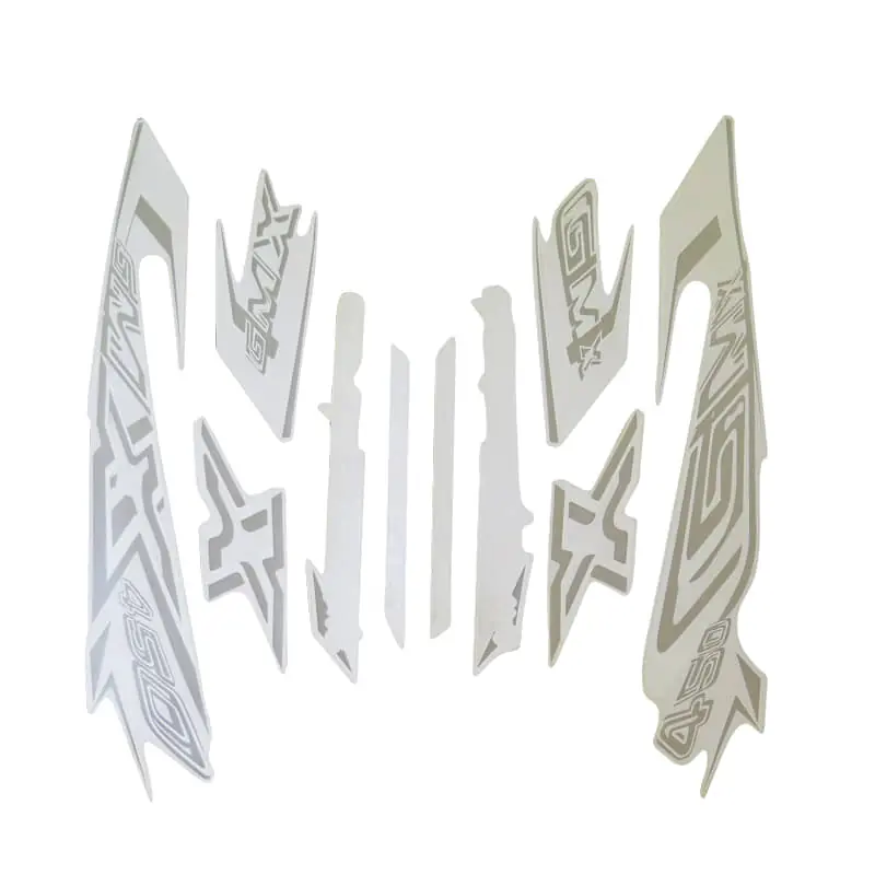 Echt AGM GMX 450 Aufkleber 1220401-15 Sticker 50ccm 4Takt Deko Aufkleber-Set Jonway 139QMB JSD50QT-13 50cc 4T 139QMA Deko-Set